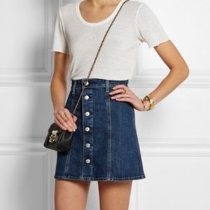 AG |Button-up denim skirt